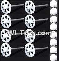 MJX X402 X402H Spare Parts-34 Small gear(8pcs)-13 Teeth & Main gear with holow pipe(8pcs),MJX X402H X402 RC Quadcopter Drone Spare Parts Replacement Accessories